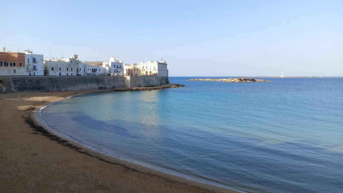 View of Gallipoli, historic town on the sea